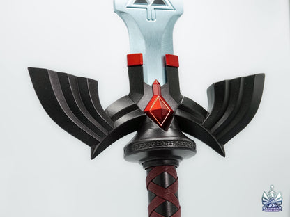 Zelda Dark Link Master Sword V3 Life Size Metal Replica, Twilight Princess, Ocarina of Time, Tears of the Kingdom, TOTK, BOTW