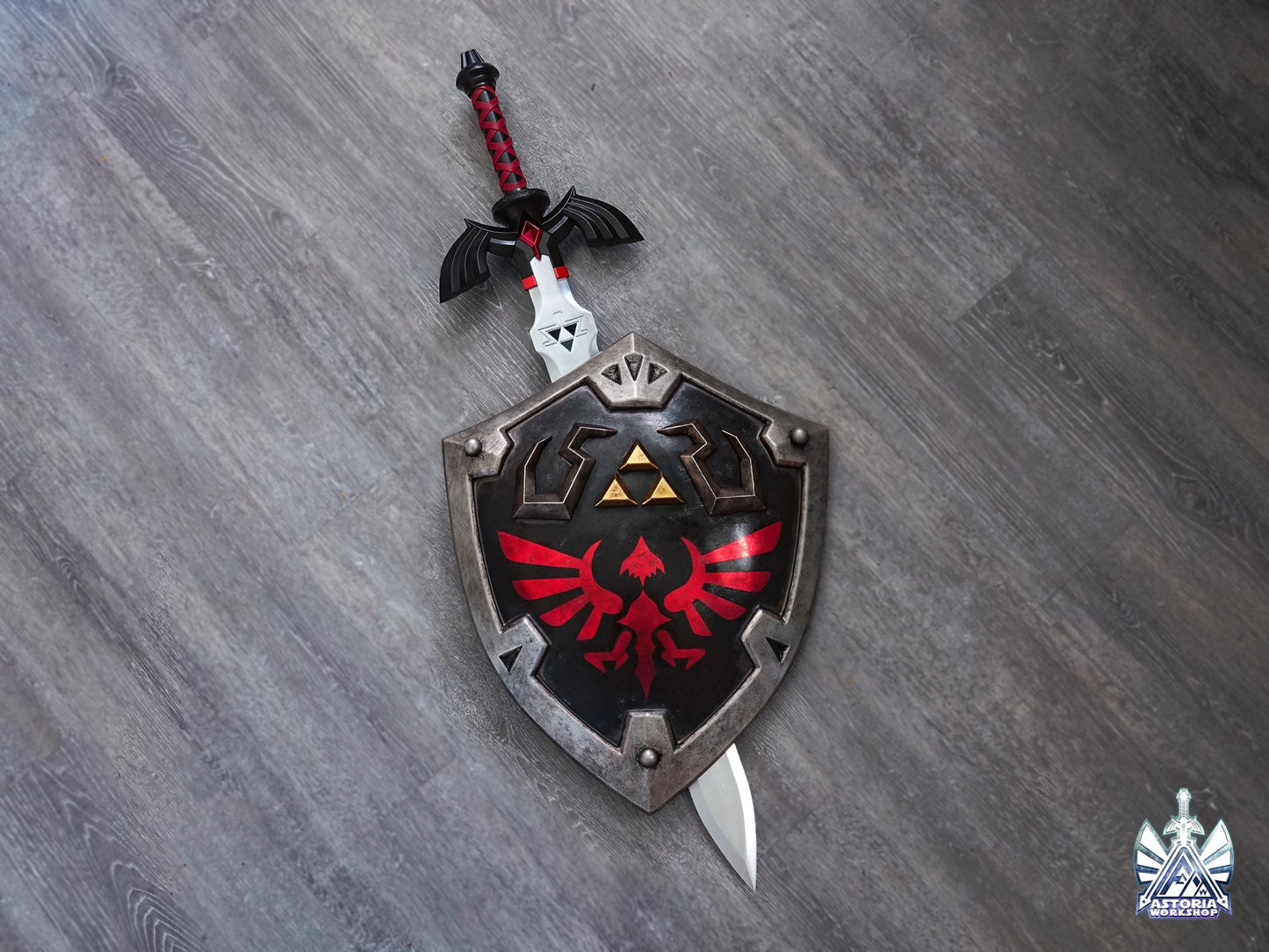 Zelda Dark Link Master Sword V3 Life Size Metal Replica, Twilight Princess, Ocarina of Time, Tears of the Kingdom, TOTK, BOTW