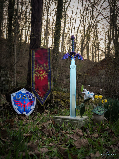 Legend of Zelda Master Sword Display Pedestal | Breath of the Wild Trial of the Sword Edition BOTW, Tears of the Kingdom TOTK V3