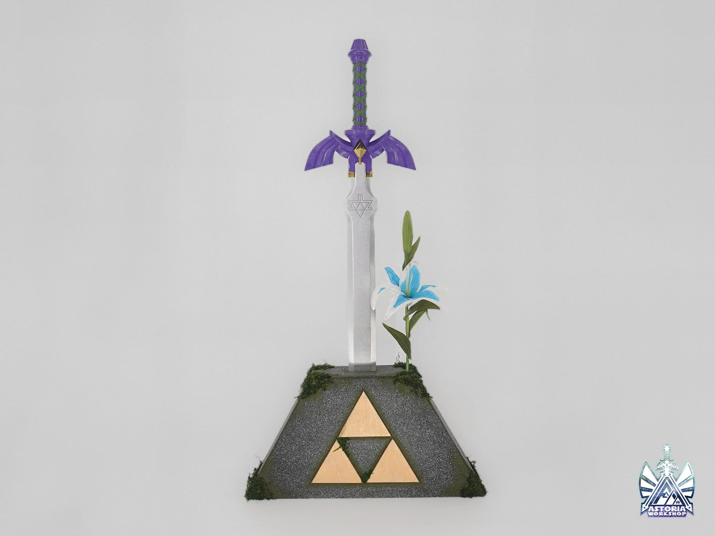 NEW V3 Zelda Triforce Display Pedestal of Time for Master Sword, Ocarina of Time, BOTW, Twilight Princess, Breath of the Wild, ToTK