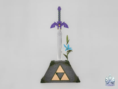 NEW V3 Zelda Triforce Display Pedestal of Time for Master Sword, Ocarina of Time, BOTW, Twilight Princess, Breath of the Wild, ToTK