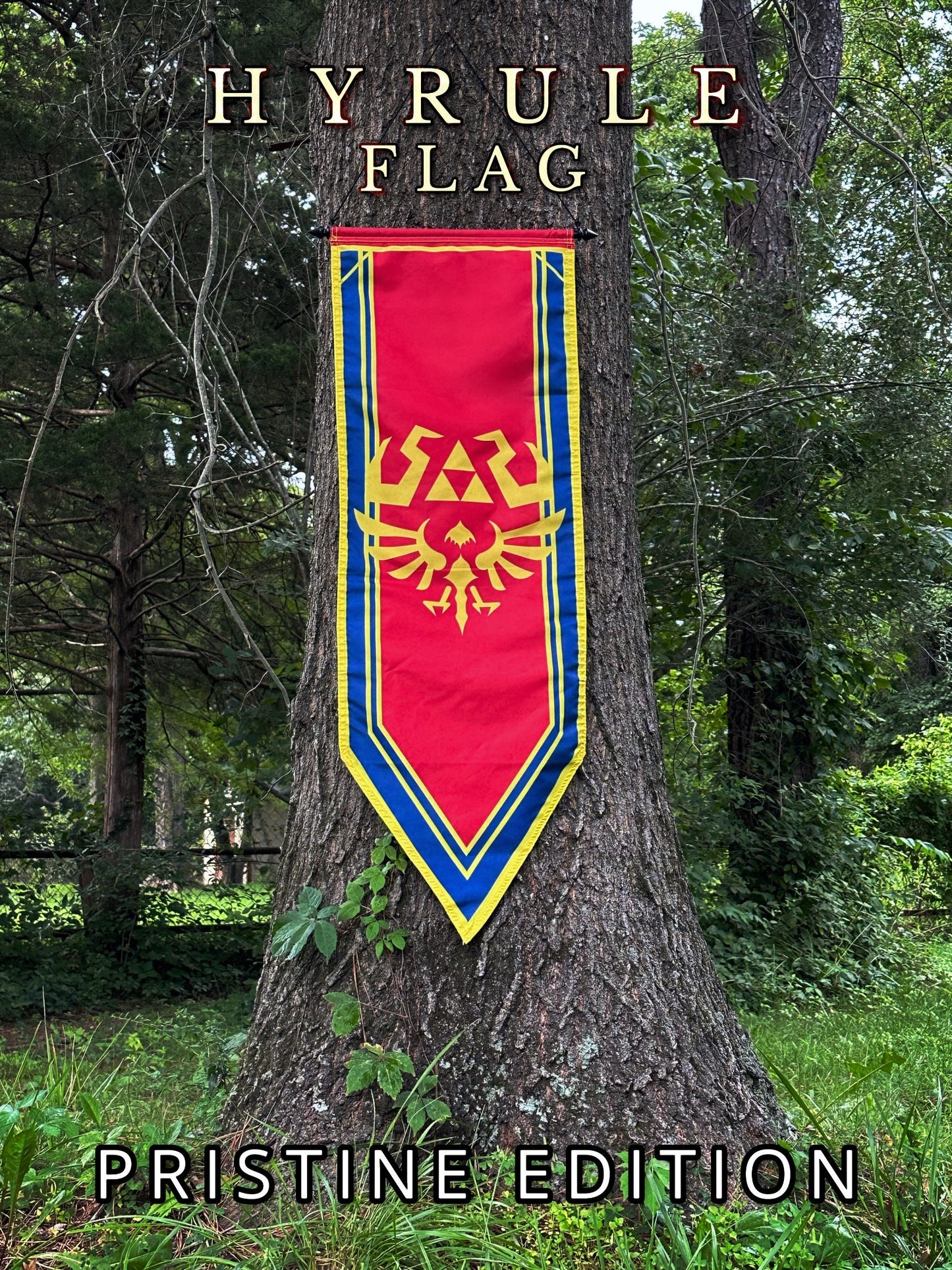 Legend of Zelda Hyrule Flag, Hyrule Castle Flag, Hylian Flag MASSIVE TOTK BOTW Hyrule Kingdom