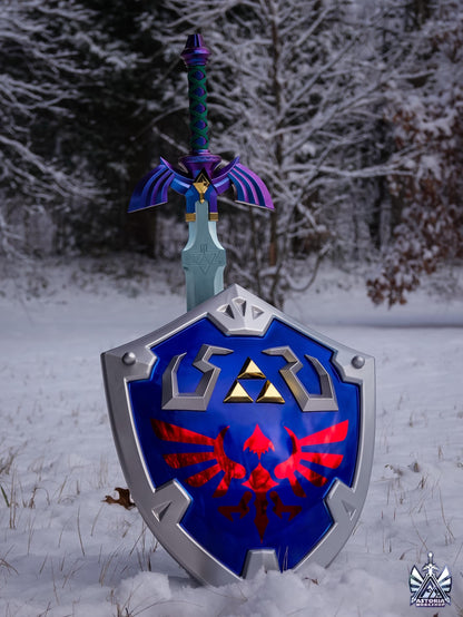 Hylian Shield - Zelda Life Sized 1:1 Metal Replica BOTW, TOTK, Ocarina