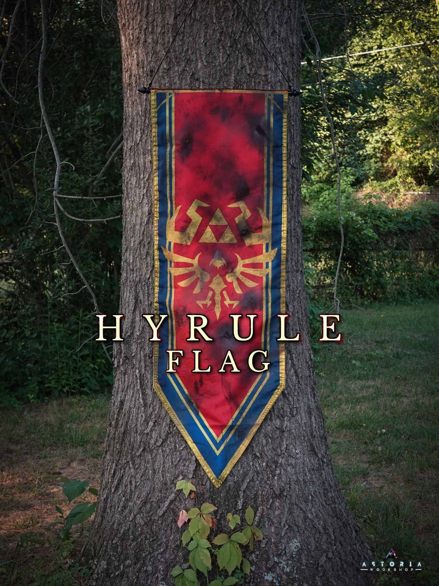 Legend of Zelda Hyrule Flag, Hyrule Castle Flag, Hylian Flag MASSIVE TOTK BOTW Hyrule Kingdom