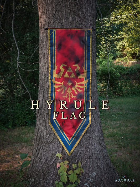 Legend of Zelda Hyrule Flag, Hyrule Castle Flag, Hylian Flag MASSIVE TOTK BOTW Hyrule Kingdom