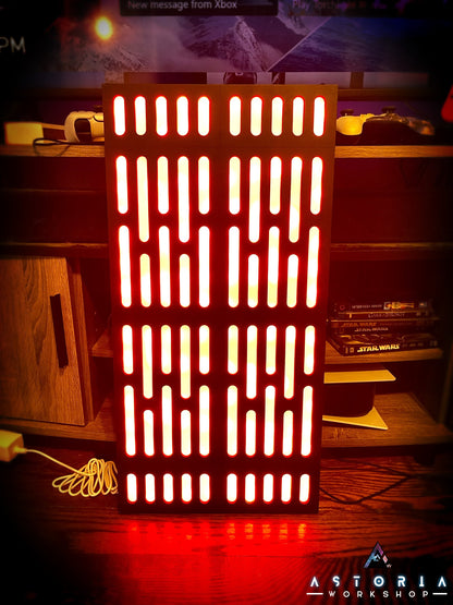 Star Wars Galaxy Panel LED Bluetooth Wall Panel Death Star Starfighter Display Backdrop