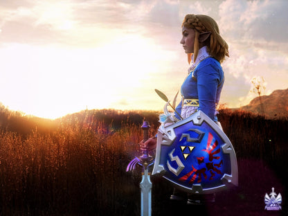 Hylian Shield - Zelda Life Sized 1:1 Metal Replica BOTW, TOTK, Ocarina