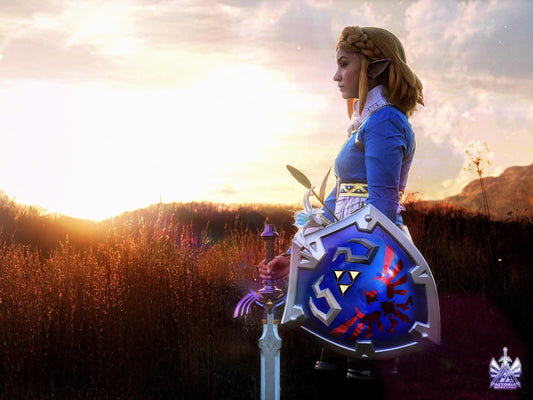 Hylian Shield - Zelda Life Sized 1:1 Metal Replica BOTW, TOTK, Ocarina