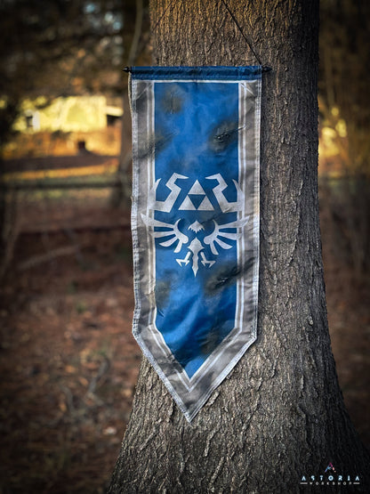 Legend of Zelda Hyrule Flag Zora Edition, Hyrule Castle Flag, Hylian Flag MASSIVE TOTK BOTW Hyrule Kingdom