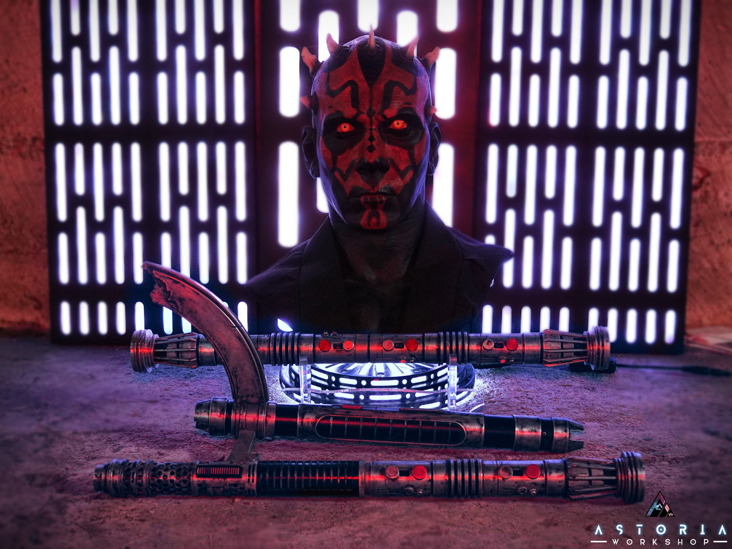 Star Wars Galaxy Panel LED Bluetooth Wall Panel Death Star Starfighter Display Backdrop