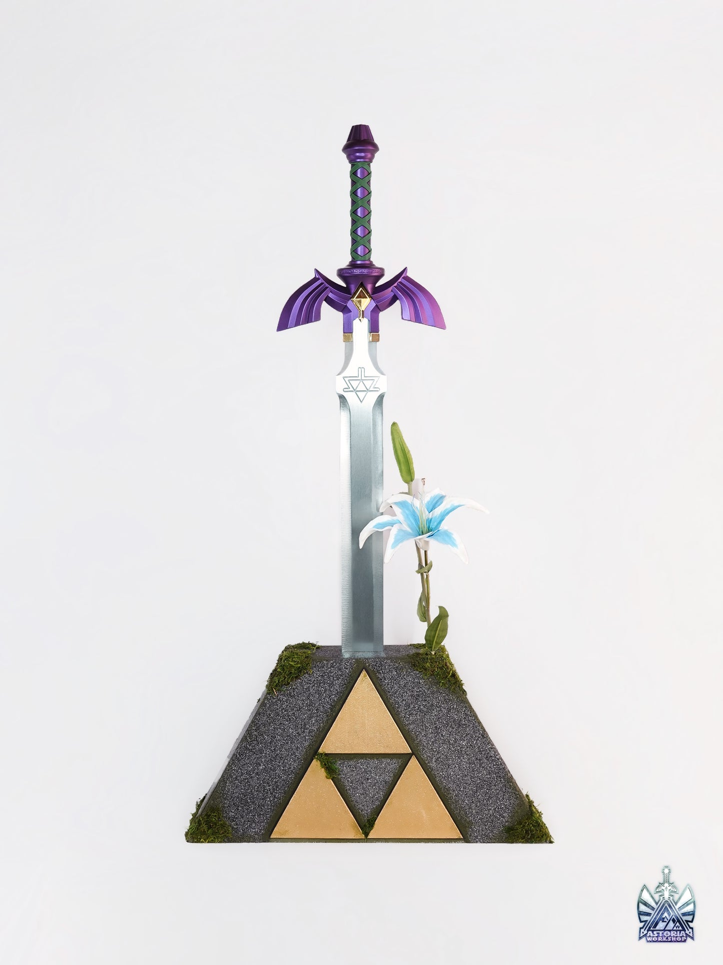 NEW V3 Zelda Triforce Display Pedestal of Time for Master Sword, Ocarina of Time, BOTW, Twilight Princess, Breath of the Wild, ToTK