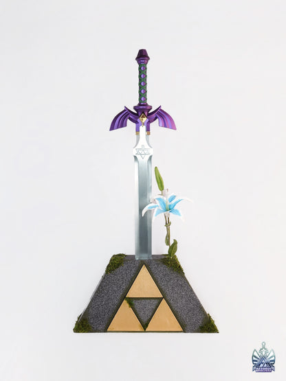 NEW V3 Zelda Triforce Display Pedestal of Time for Master Sword, Ocarina of Time, BOTW, Twilight Princess, Breath of the Wild, ToTK