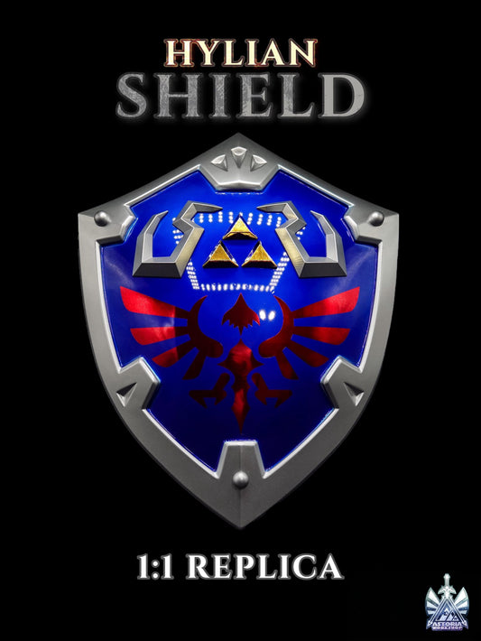 Hylian Shield - Zelda Life Sized 1:1 Metal Replica BOTW, TOTK, Ocarina