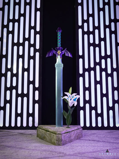 Legend of Zelda Master Sword Display Pedestal | Breath of the Wild Trial of the Sword Edition BOTW, Tears of the Kingdom TOTK V3
