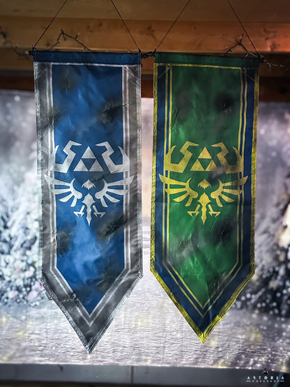 Legend of Zelda Hyrule Flag Zora Edition, Hyrule Castle Flag, Hylian Flag MASSIVE TOTK BOTW Hyrule Kingdom