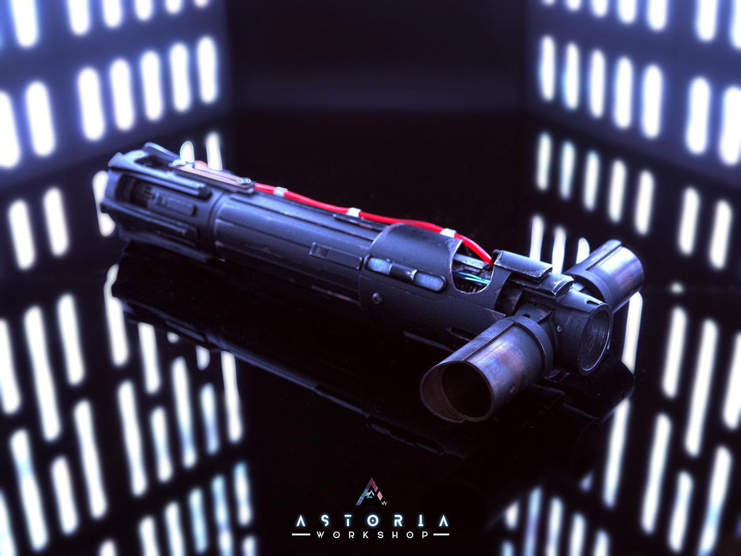 SERVICE* Kylo Ren Crossguard Weathering Lightsaber Emitter Heatstaining Service Star Wars Korbanth Phoenix Props SP Sabers KR Sabers