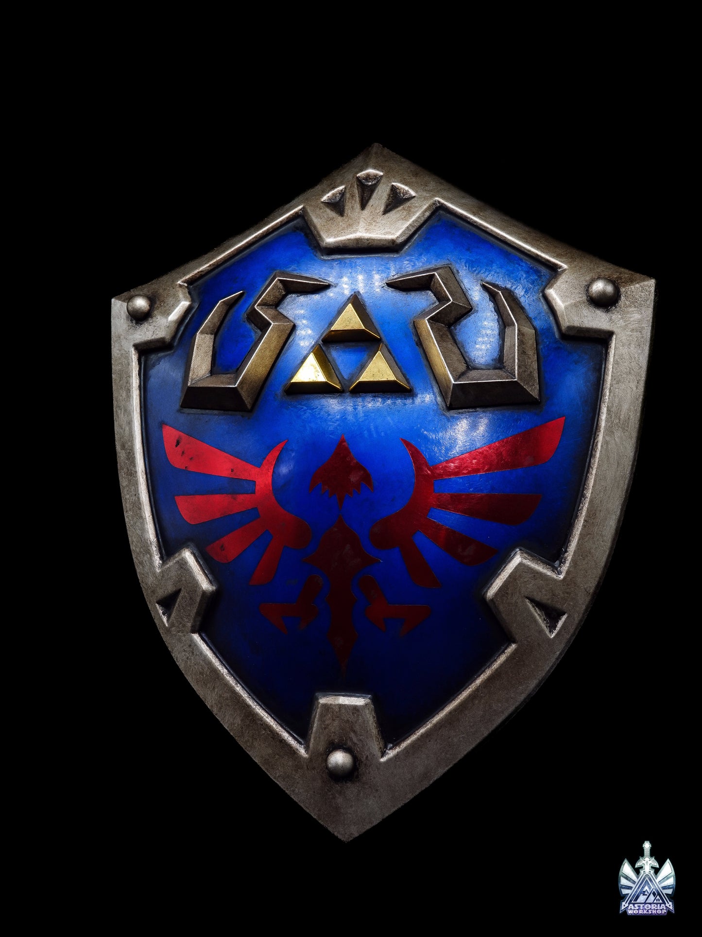Hylian Shield - Zelda Life Sized 1:1 Metal Replica BOTW, TOTK, Ocarina
