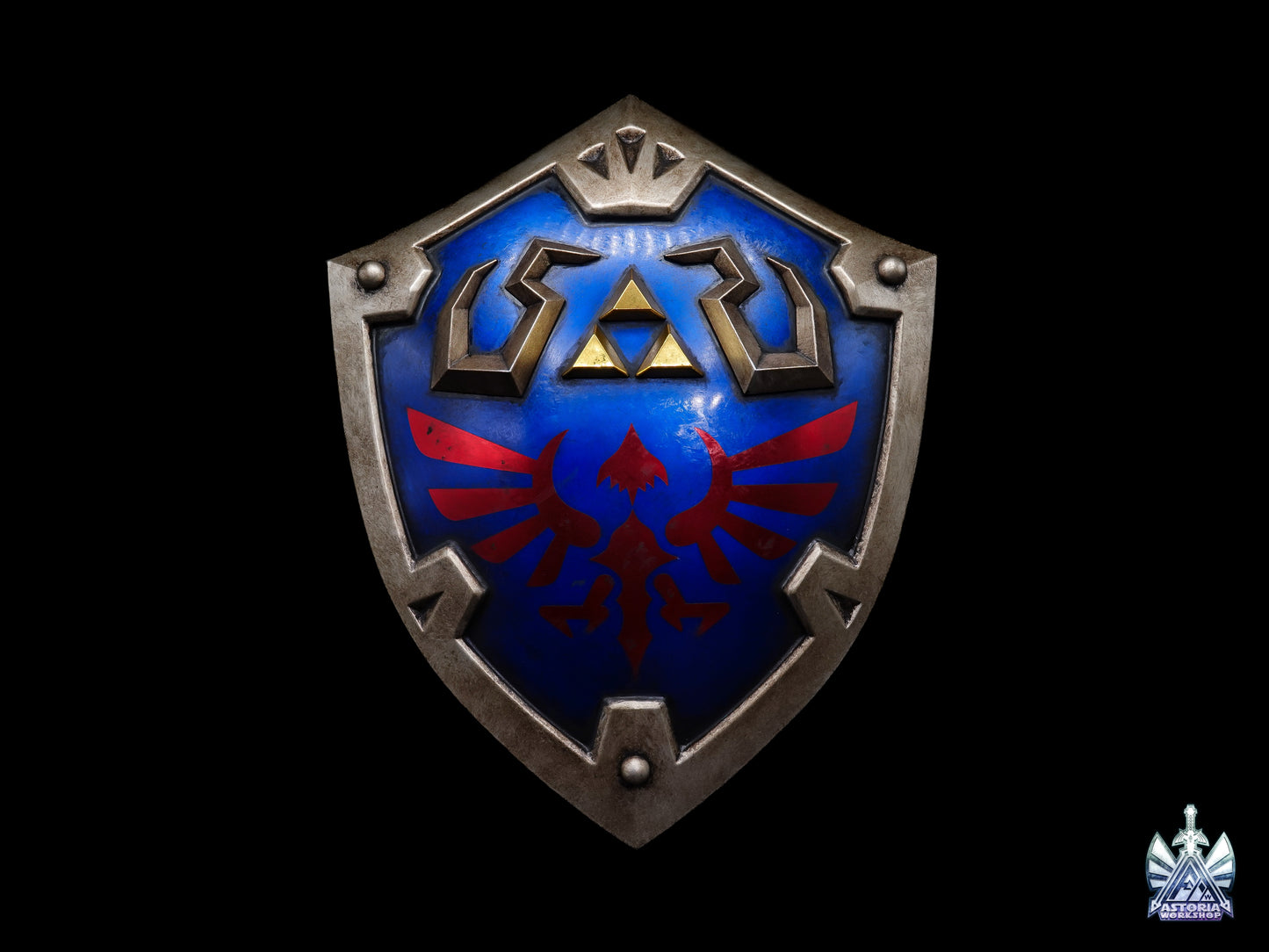 Hylian Shield - Zelda Life Sized 1:1 Metal Replica BOTW, TOTK, Ocarina