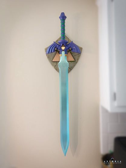 Legend of Zelda Wall Mount Display Hanger for Master Sword, Wall Art Gaming Room Decor Life Size BOTW TOTK Office Anime Decor
