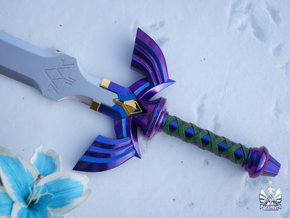 Zelda Master Sword V3 Life Size Metal Replica, Breath of the Wild, Twilight Princess, Ocarina of Time, Tears of the Kingdom, TOTK, BOTW