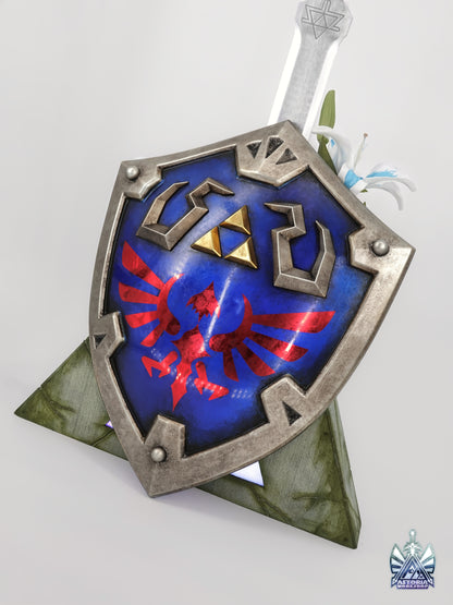 Hylian Shield - Zelda Life Sized 1:1 Metal Replica BOTW, TOTK, Ocarina