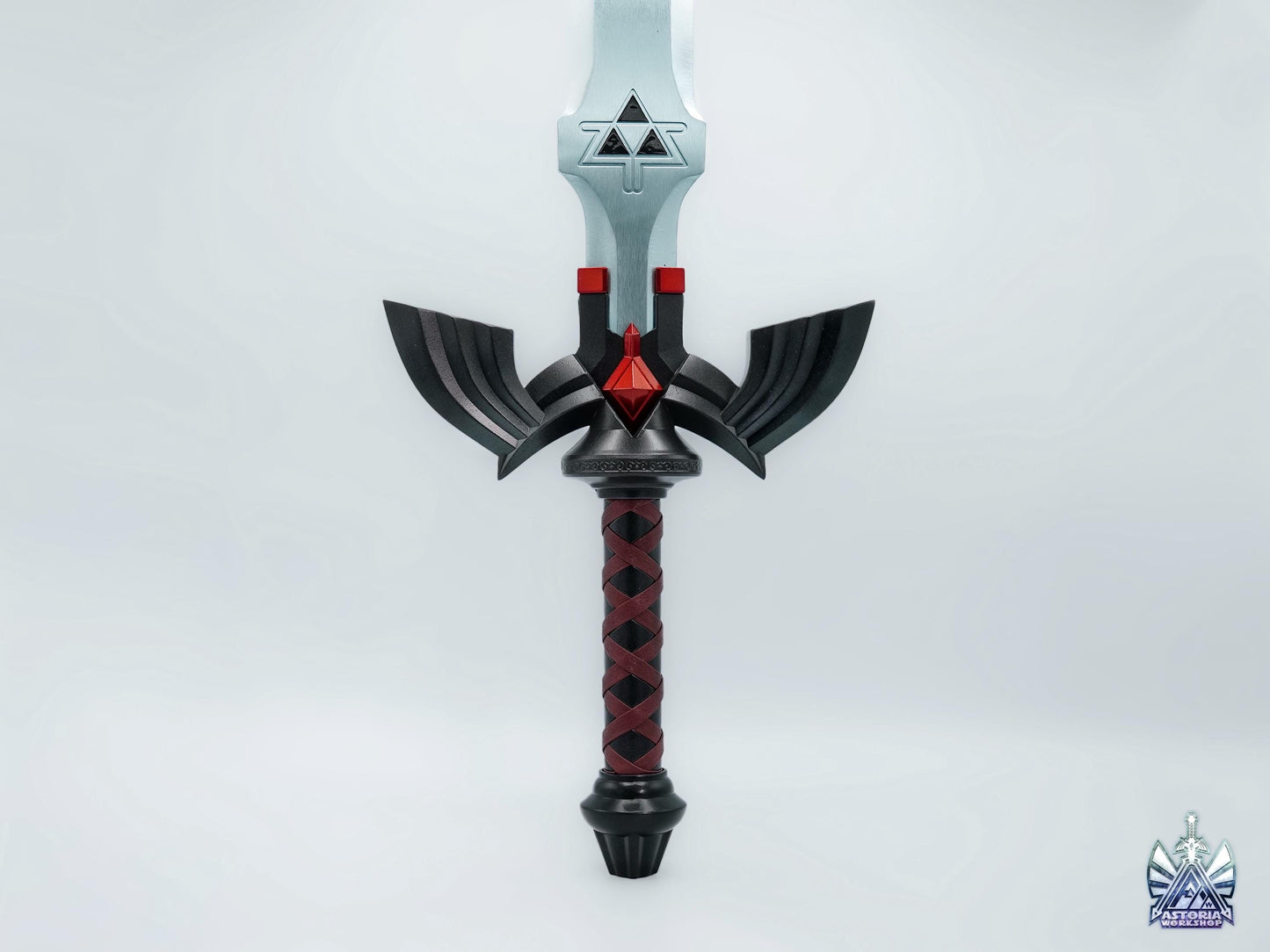 Zelda Dark Link Master Sword V3 Life Size Metal Replica, Twilight Princess, Ocarina of Time, Tears of the Kingdom, TOTK, BOTW