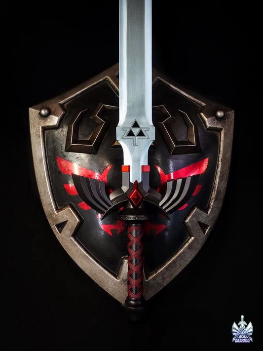Zelda Dark Link Master Sword V3 Life Size Metal Replica, Twilight Princess, Ocarina of Time, Tears of the Kingdom, TOTK, BOTW