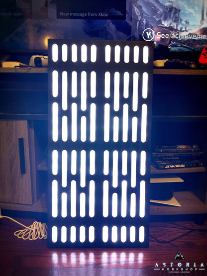 Star Wars Galaxy Panel LED Bluetooth Wall Panel Death Star Starfighter Display Backdrop