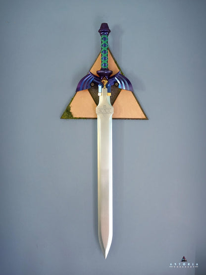 Legend of Zelda Wall Mount Display Hanger for Master Sword, Wall Art Gaming Room Decor Life Size BOTW TOTK Office Anime Decor