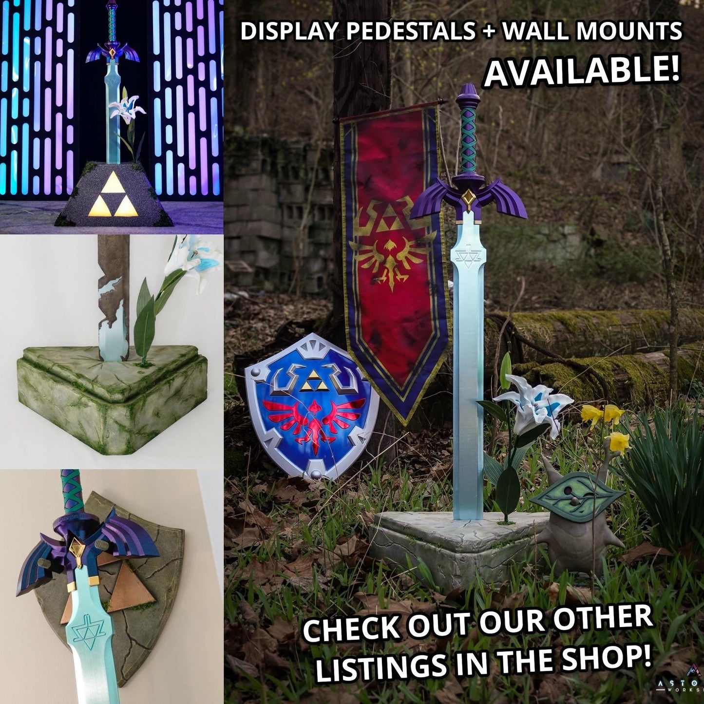 Zelda Master Sword V3 Life Size Metal Replica, Breath of the Wild, Twilight Princess, Ocarina of Time, Tears of the Kingdom, TOTK, BOTW