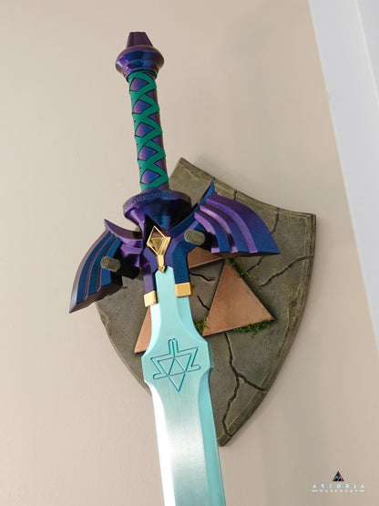 Legend of Zelda Wall Mount Display Hanger for Master Sword, Wall Art Gaming Room Decor Life Size BOTW TOTK Office Anime Decor