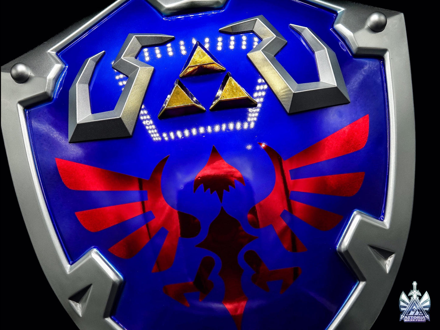 Hylian Shield - Zelda Life Sized 1:1 Metal Replica BOTW, TOTK, Ocarina