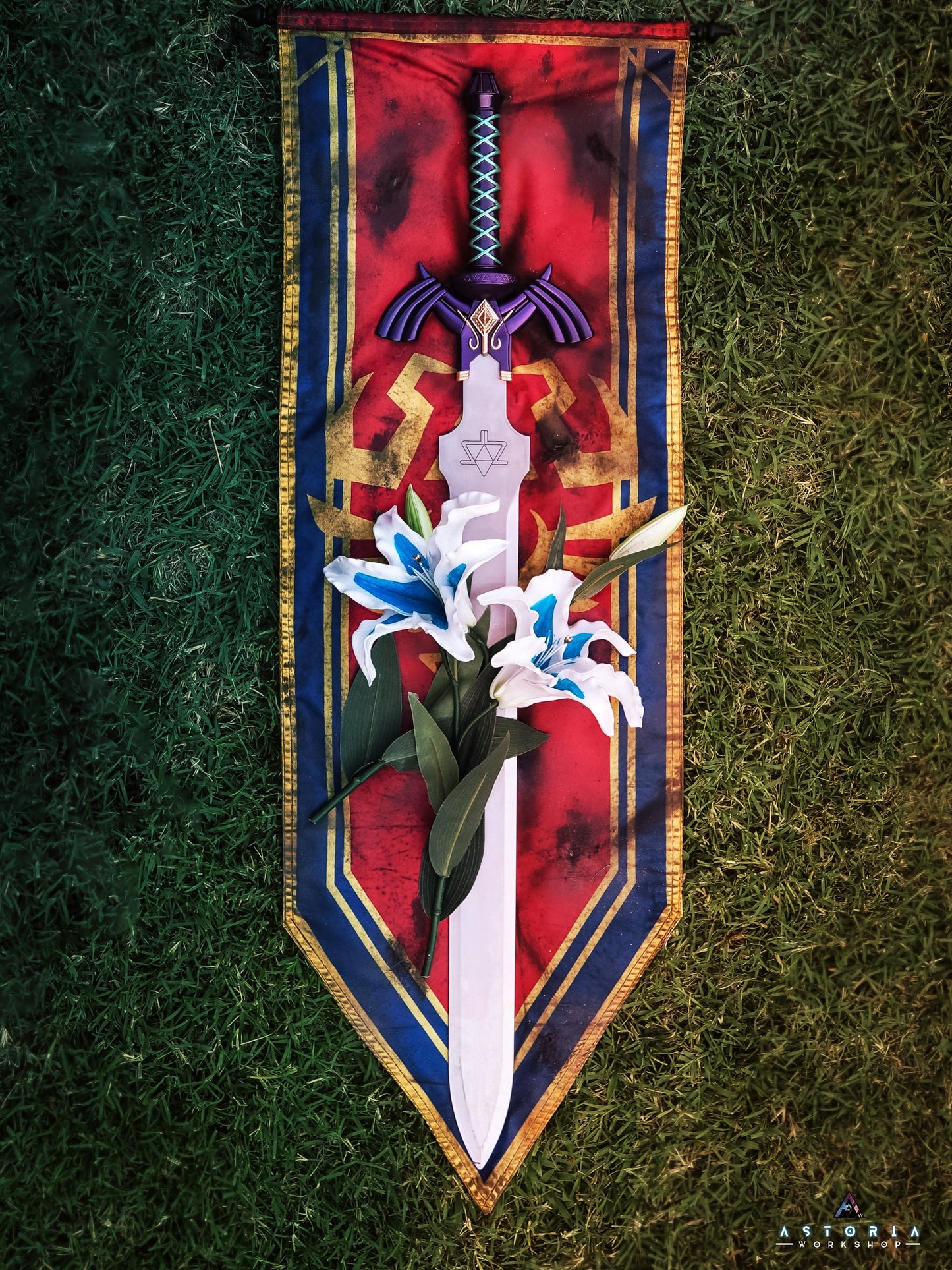 Legend of Zelda Hyrule Flag, Hyrule Castle Flag, Hylian Flag MASSIVE TOTK BOTW Hyrule Kingdom