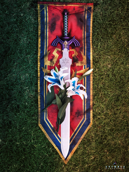 Legend of Zelda Hyrule Flag, Hyrule Castle Flag, Hylian Flag MASSIVE TOTK BOTW Hyrule Kingdom