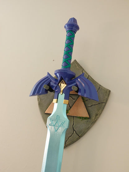 Legend of Zelda Wall Mount Display Hanger for Master Sword, Wall Art Gaming Room Decor Life Size BOTW TOTK Office Anime Decor