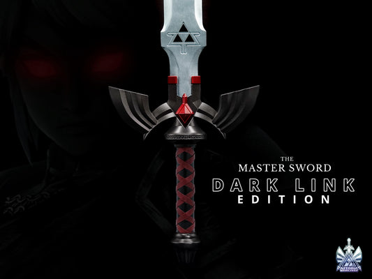 Zelda Dark Link Master Sword V3 Life Size Metal Replica, Twilight Princess, Ocarina of Time, Tears of the Kingdom, TOTK, BOTW