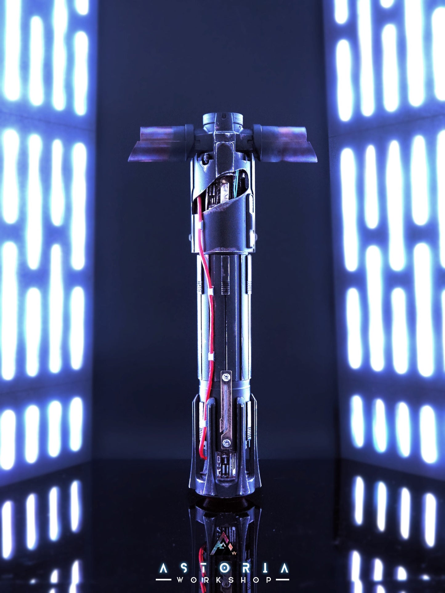 SERVICE* Kylo Ren Crossguard Weathering Lightsaber Emitter Heatstaining Service Star Wars Korbanth Phoenix Props SP Sabers KR Sabers